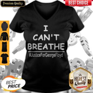 Alternative view of Top I Can't Breathe Justice For George Floyd Shirt