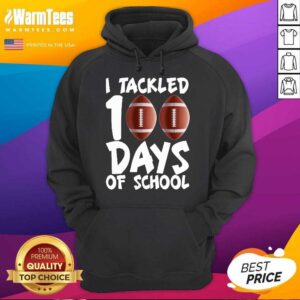 Alternative view of Top I Tackled 100 Days Of School Football Shirt