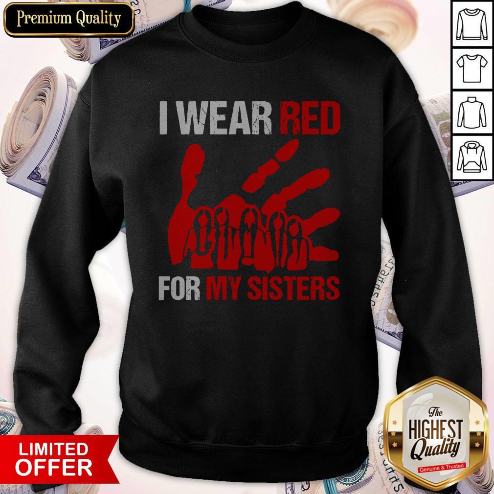 Top I Wear Red For My Sister Shirt - Image 5