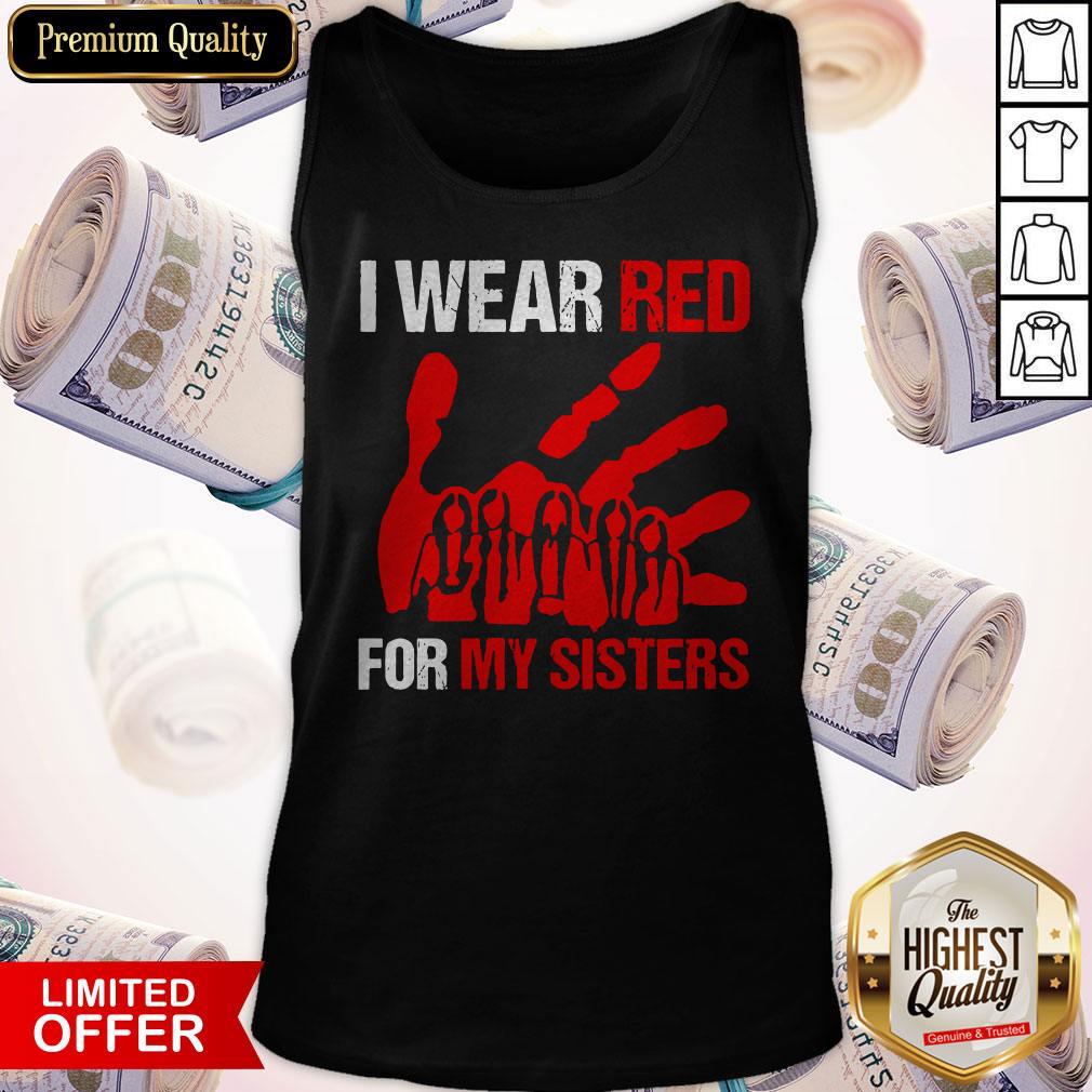Top I Wear Red For My Sister Shirt - Image 4