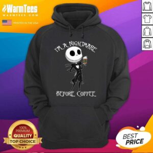 Alternative view of Top I’m A Nightmare Before Coffee Shirt