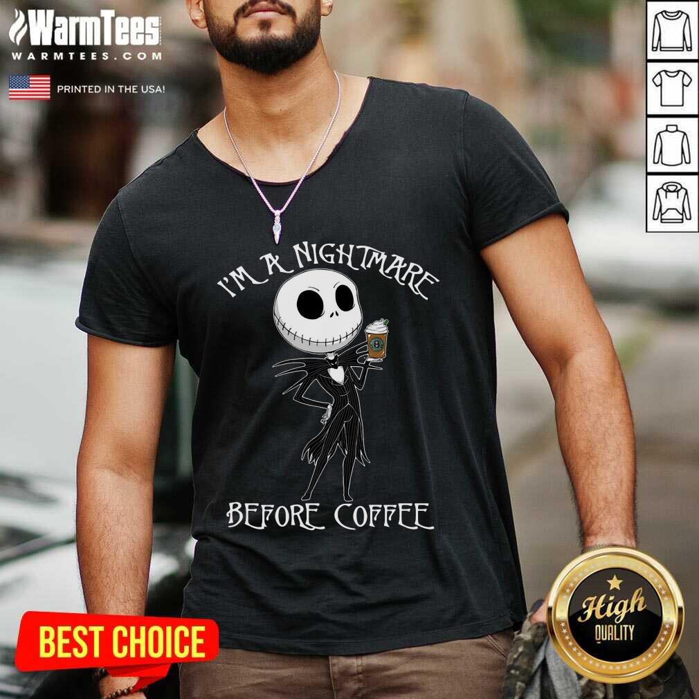 Top I’m A Nightmare Before Coffee Shirt - Image 5