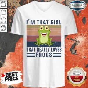 Alternative view of Top I’m That Girl That Really Loves Frogs Vintage Retro Shirt