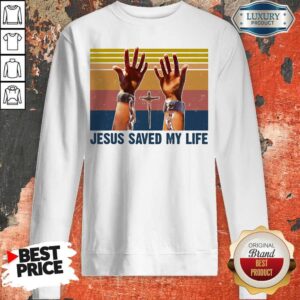 Alternative view of Top Jesus Saved My Life Vintage Retro Shirt