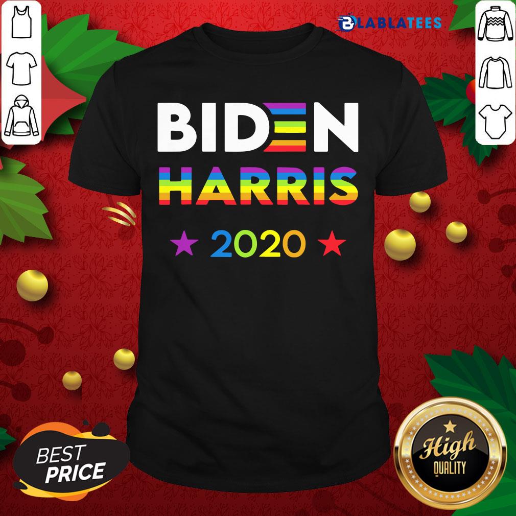 Top Joe Biden Kamala Harris Rainbow Gay Pride LGBT Election Tee Shirt