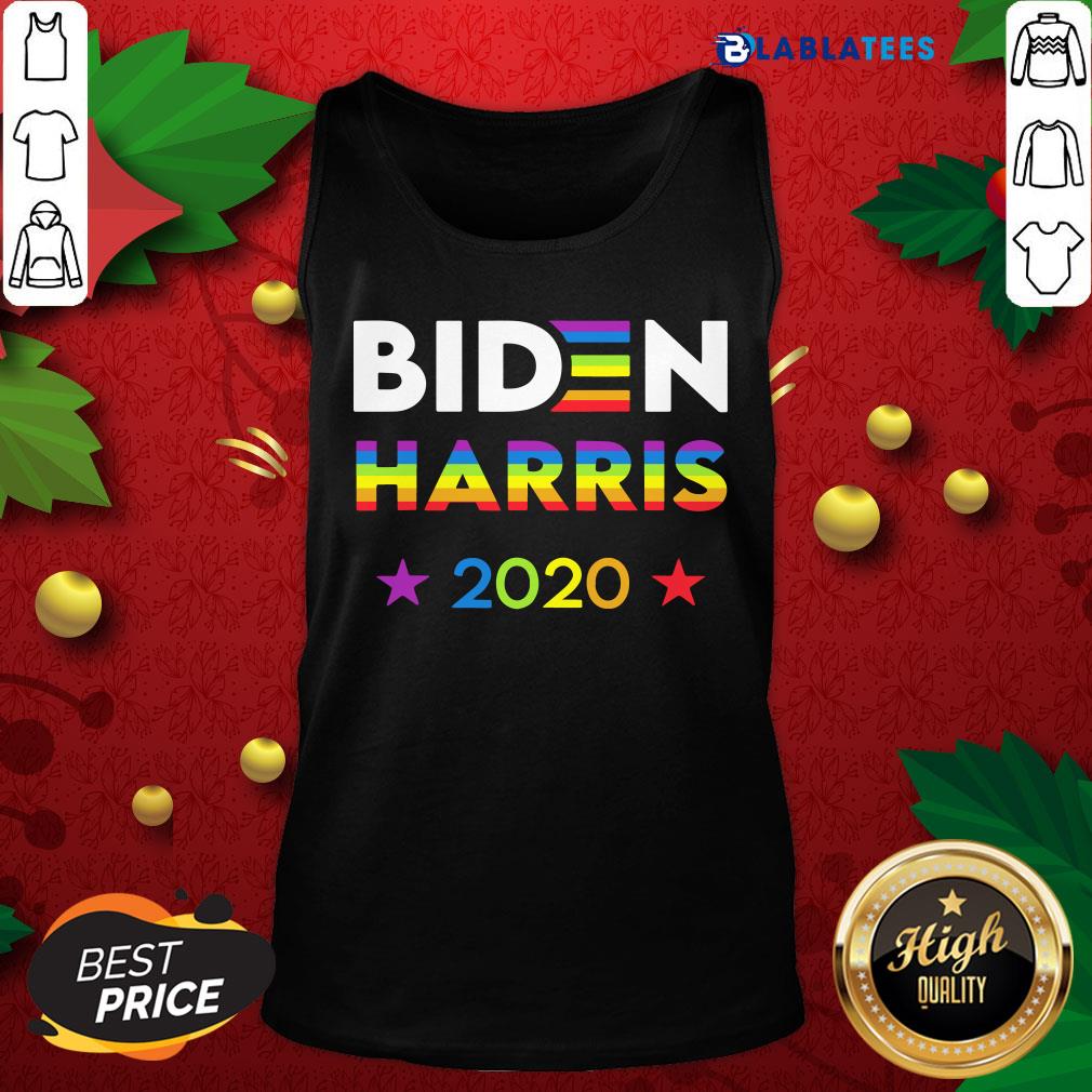 Top Joe Biden Kamala Harris Rainbow Gay Pride LGBT Election Tee Shirt - Image 3