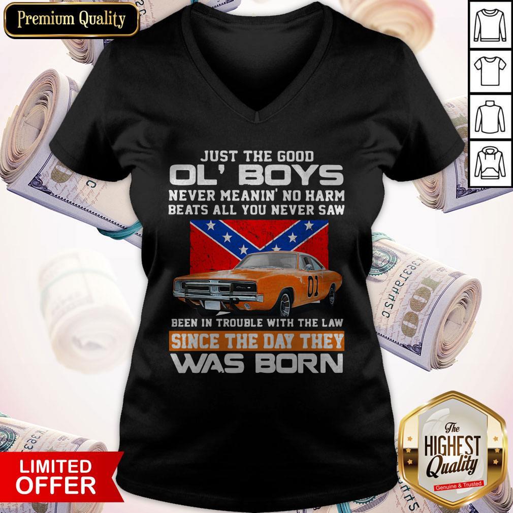 Top Just The Good Ol’ Boys Never Meanin’ No Harm Beats All You Never Saw Been In Trouble With The Law Since The Day They Was Born Shirt - Image 3