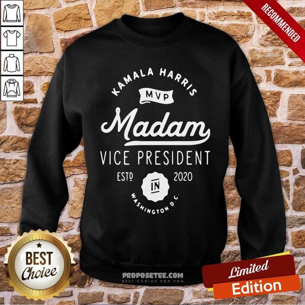 Top Kamala Harris Mvp Madam Vice President Biden Harris 2020 In Washington Shirt - Image 3
