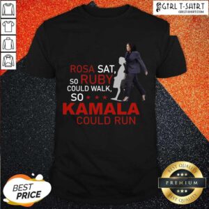 Top Kamala Harris Rosa Sat Ruby Walk First Female Vice President Shirt