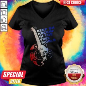 Alternative view of Top Keep On Rockin’ In The Free World Shirt