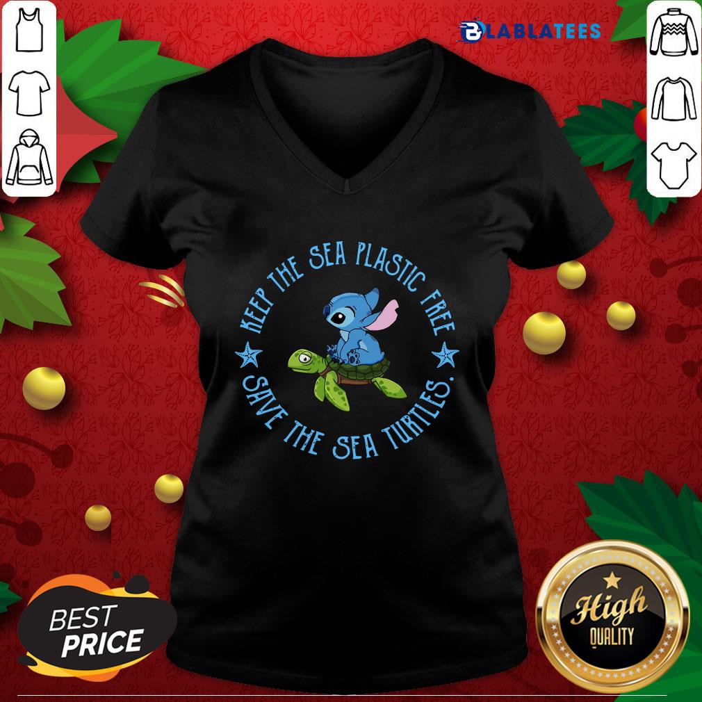 Top Keep The Sea Plastic Free Save The Sea Turties Shirt - Image 3