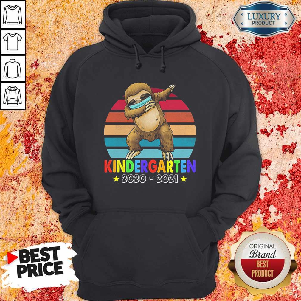 Top Kindergarten 2020 2021 Sloth Vintage Retro Shirt - Image 4