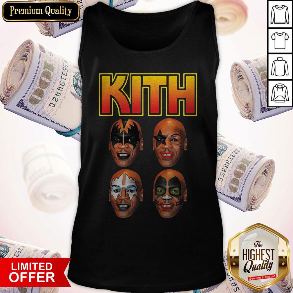 Top Kith Kiss Rock Mike Tyson Shirt - Image 3
