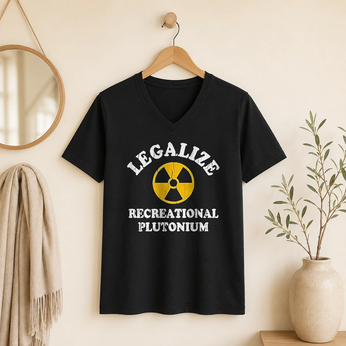 Top Legalize Recreational Plutonium Radiation Symbol Parody Shirt - Image 2