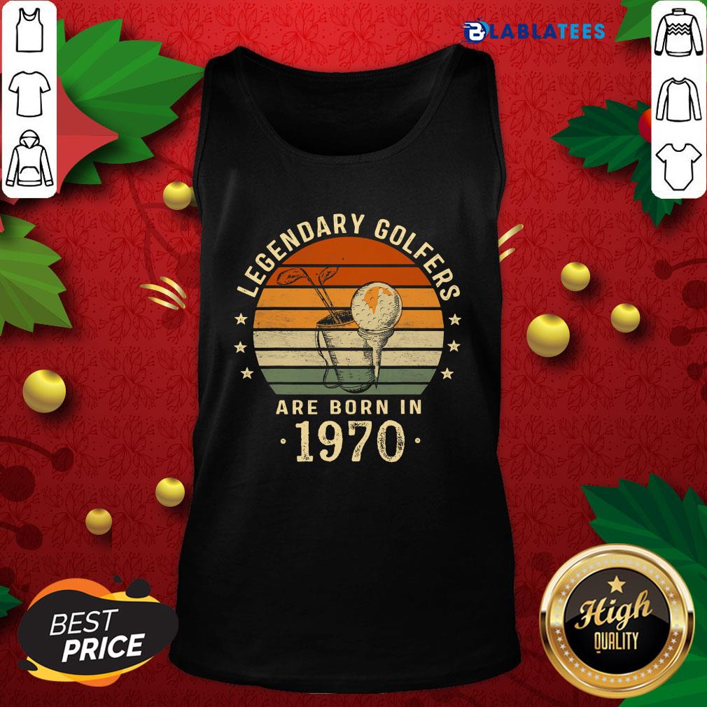 Top Legendary Golfers Are Born In 1970 50th Birthday Vintage Shirt - Image 4