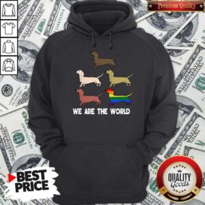 Alternative view of Top LGBT Dogs We Are The World Shirt
