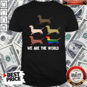 Top LGBT Dogs We Are The World Shirt