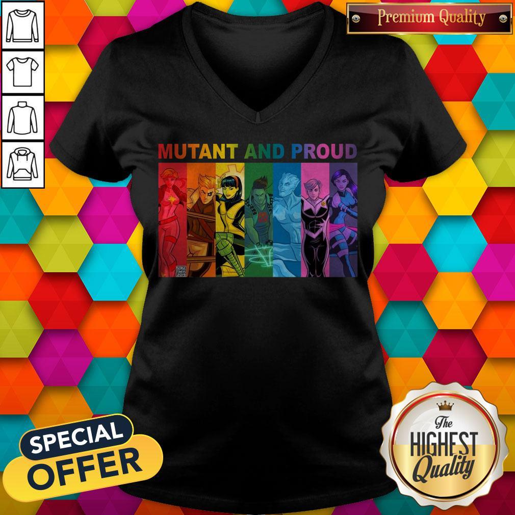 Top LGBT Mutant And Proud Pin On Xmen Shirt - Image 2