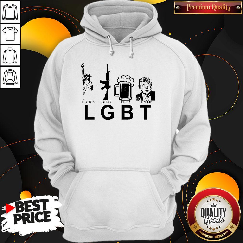 Top Liberty Guns Beer Trump Shirt - Image 3