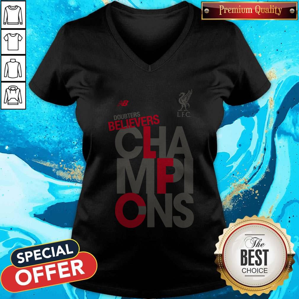 Top Liverpool Fc Nb Adults Doubters Believers Champions Shirt - Image 3