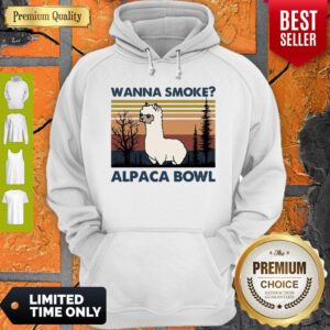 Alternative view of Top Llama Wanna Smoke Alpaca Bowl Vintage Shirt