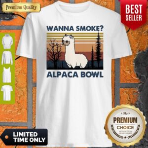 Top Llama Wanna Smoke Alpaca Bowl Vintage Shirt