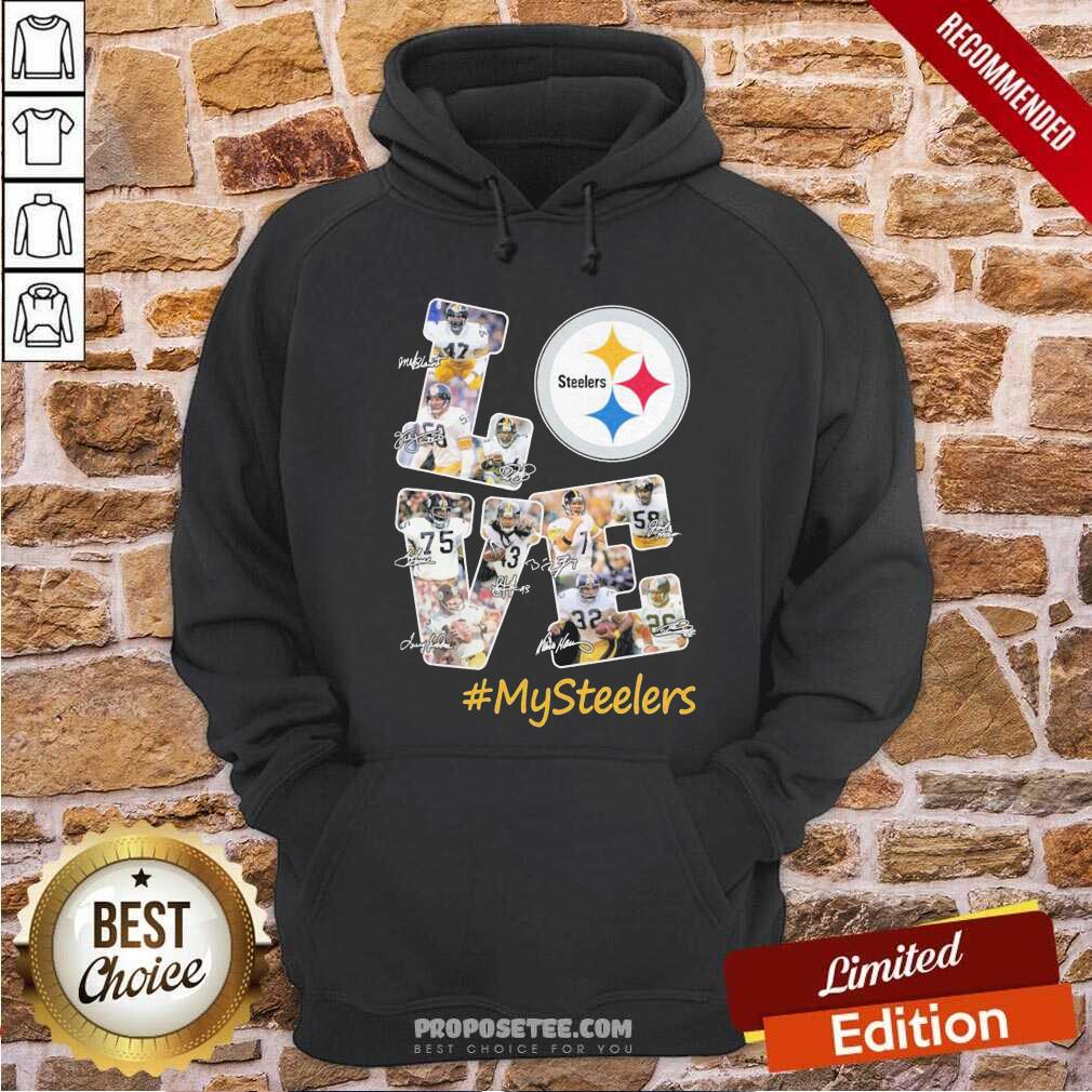 Top Love Pittsburgh Steelers #Mysteelers Signatures Shirt - Image 2