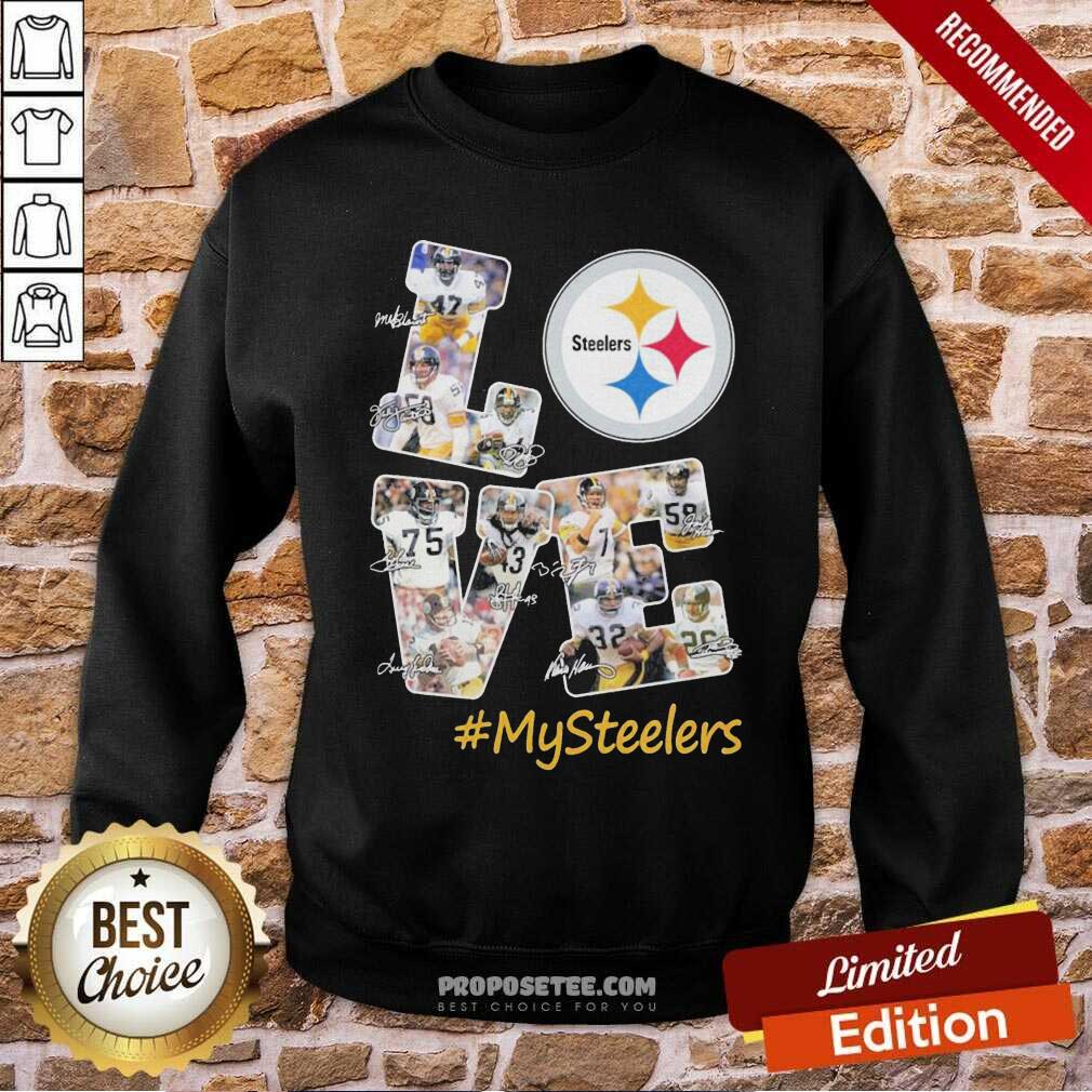 Top Love Pittsburgh Steelers #Mysteelers Signatures Shirt - Image 5