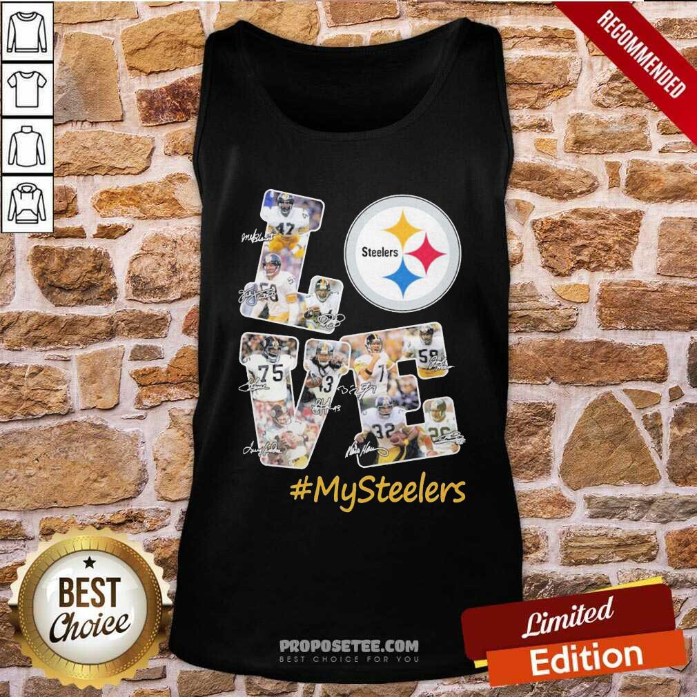 Top Love Pittsburgh Steelers #Mysteelers Signatures Shirt - Image 4