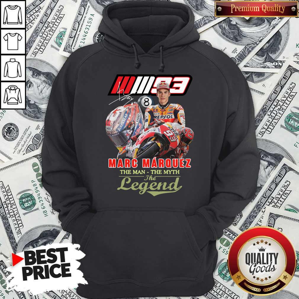 Top Marc Marquez The Man The Myth The Legend Signature Shirt - Image 2