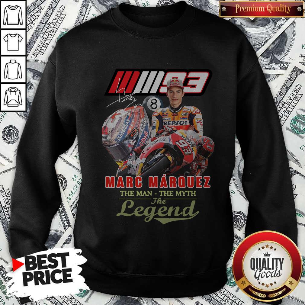 Top Marc Marquez The Man The Myth The Legend Signature Shirt - Image 5