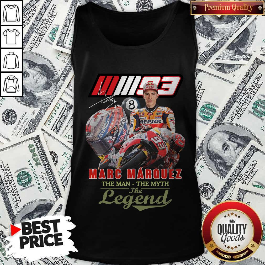 Top Marc Marquez The Man The Myth The Legend Signature Shirt - Image 4