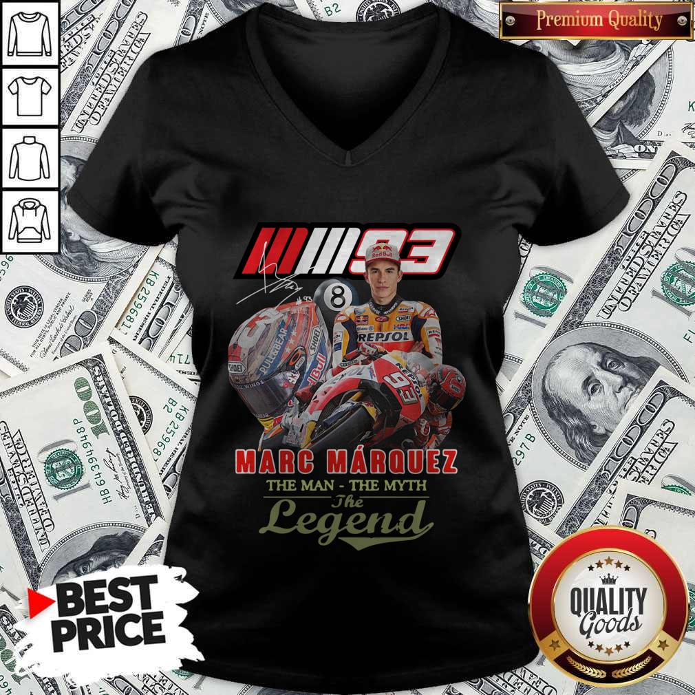 Top Marc Marquez The Man The Myth The Legend Signature Shirt - Image 3