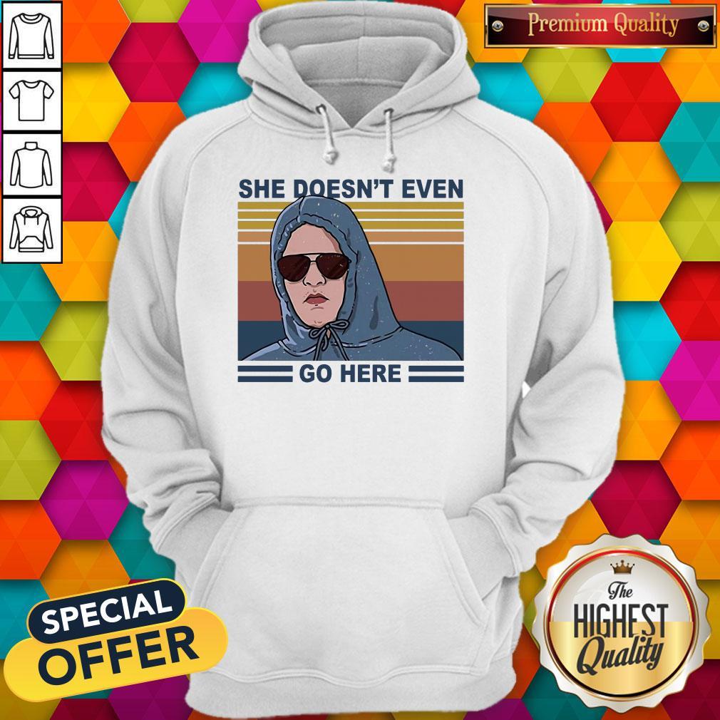 Top Mean Girls Damian She Doesn'T Even Go Here Vintage Shirt - Image 2