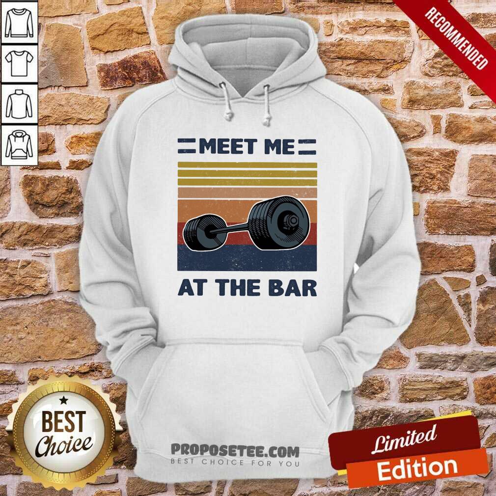 Top Meet Me At The Bar Weightlifting Vintage Shirt - Image 2