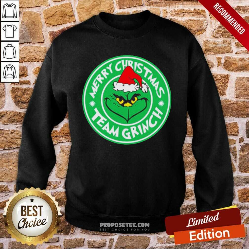 Top Merry Christmas Team Grinch Shirt - Image 5