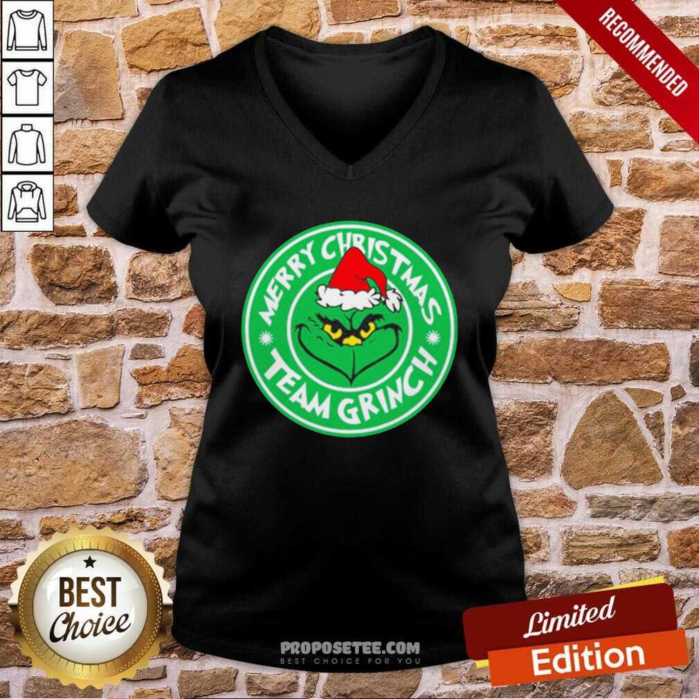 Top Merry Christmas Team Grinch Shirt - Image 3