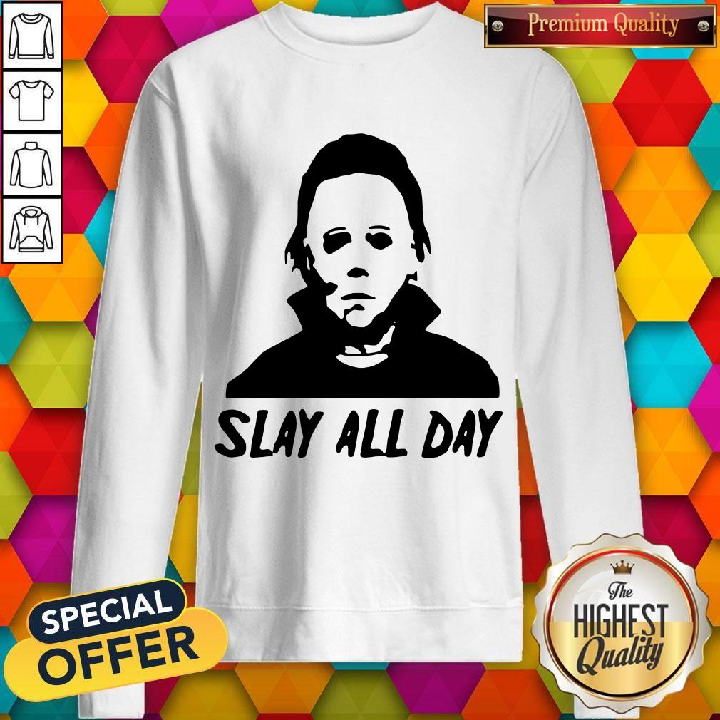 Top Michael Myers Slay All Day Halloween Horror Movie Killers Shirt - Image 5