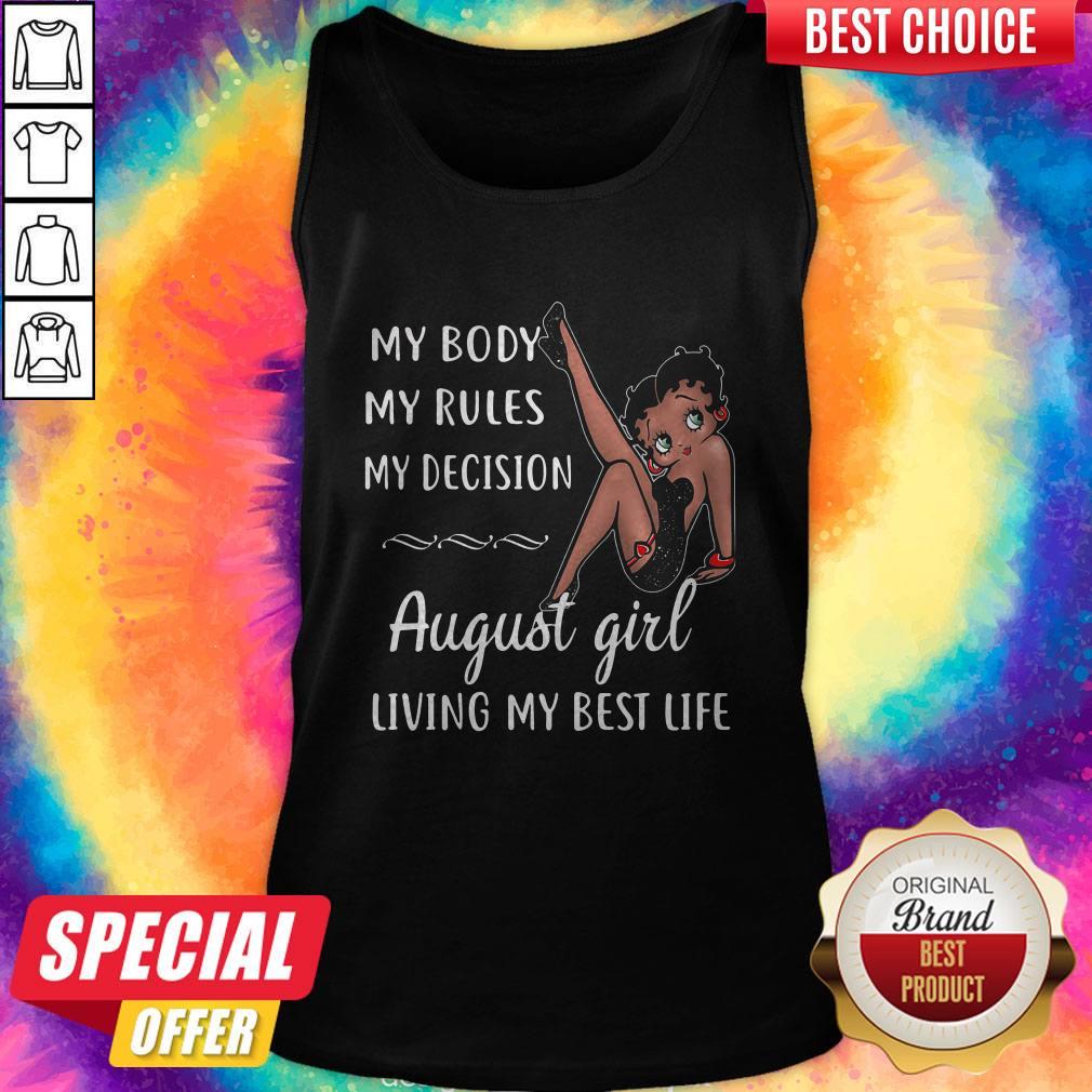 Top My Body My Rules My Decision April Girl Living My Best Life Lady Shirt - Image 3