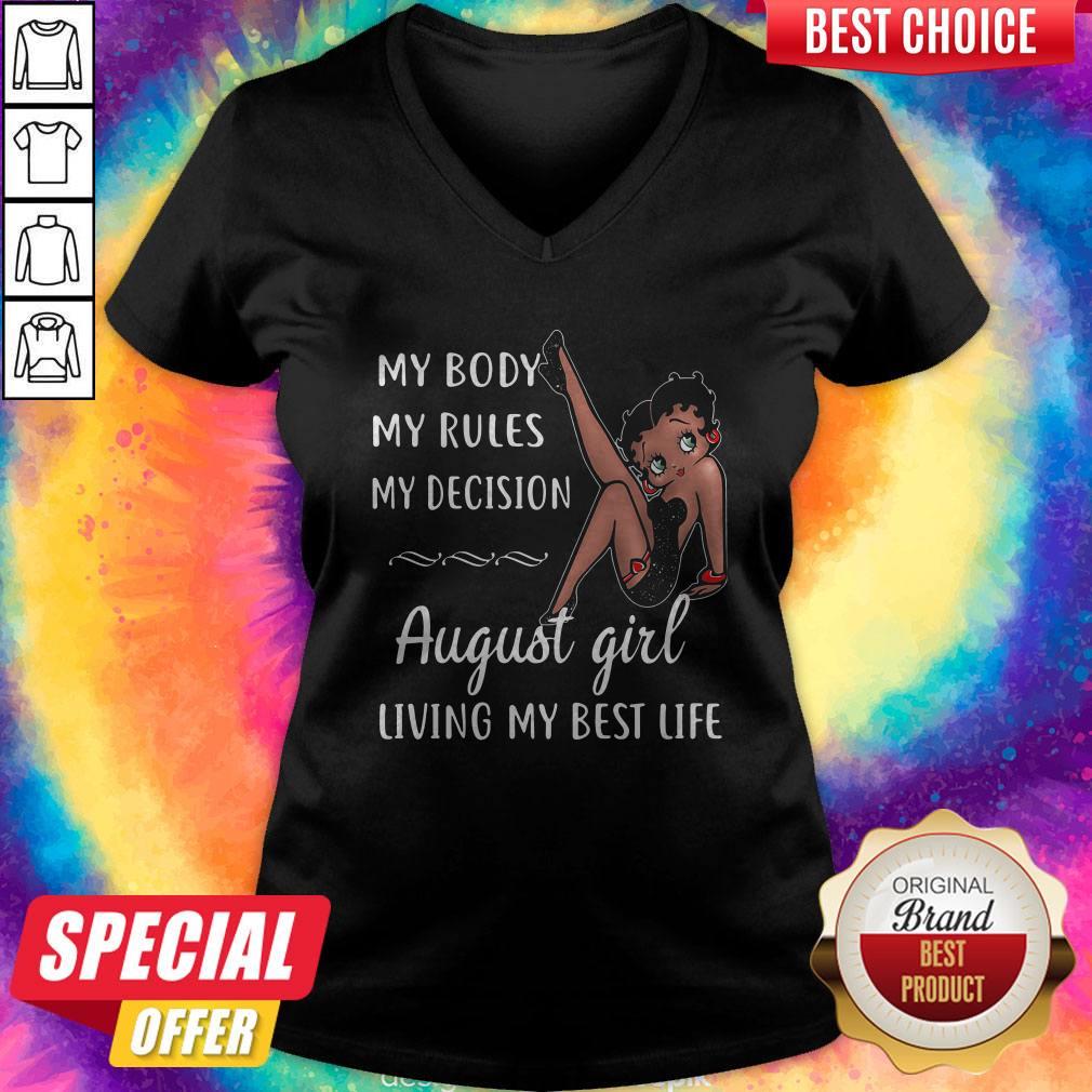 Top My Body My Rules My Decision April Girl Living My Best Life Lady Shirt - Image 2