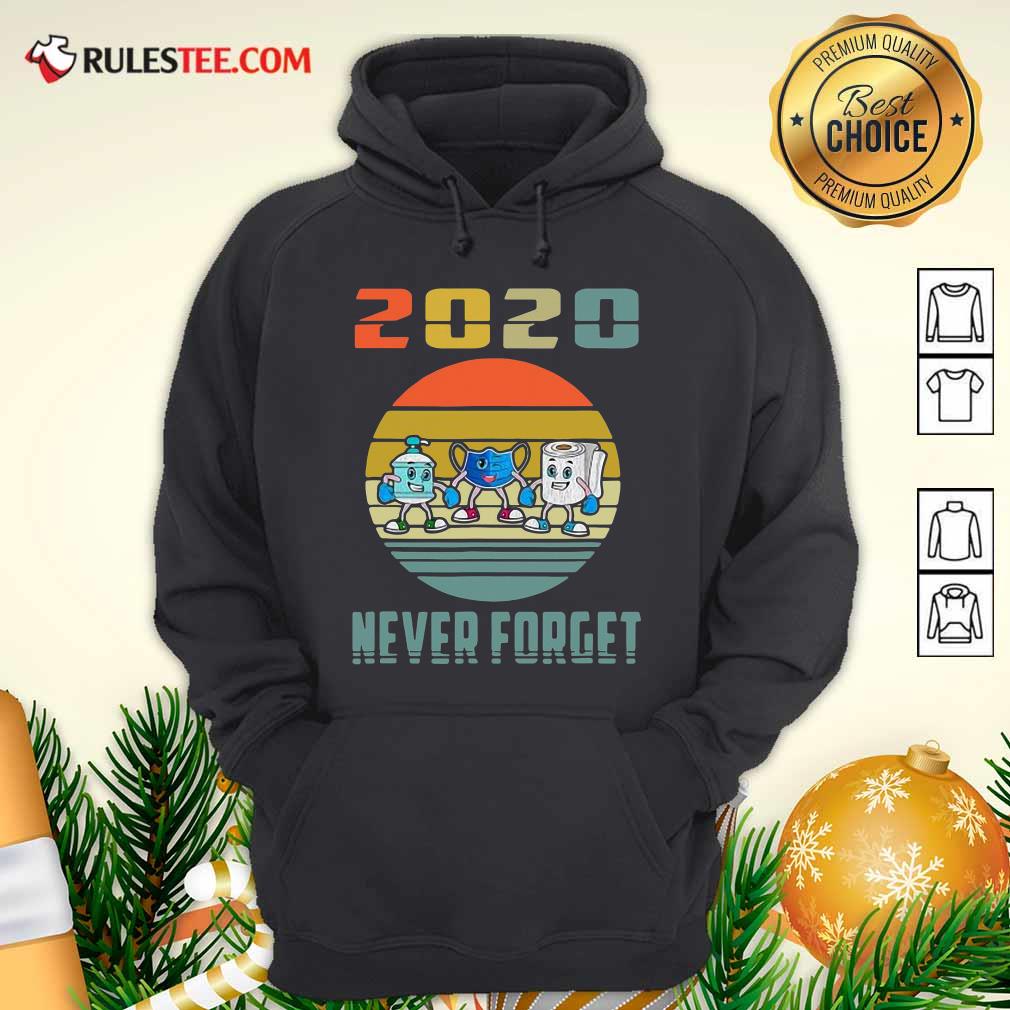 Top Never Forget 2020 Mask Toilet Paper Vintage T-Shirt - Image 2