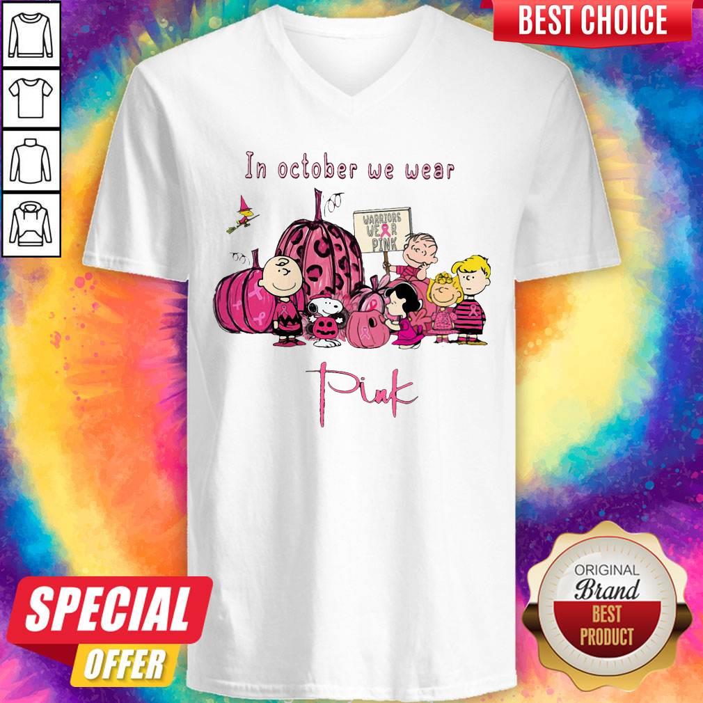 Top Peanuts Character In October We Wear Pink Shirt - Image 5