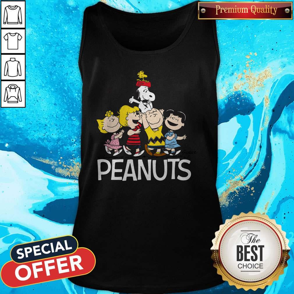 Top Peanuts Charlie Marron Woodstock Charles Monroe Sparky Schulz Shirt - Image 3