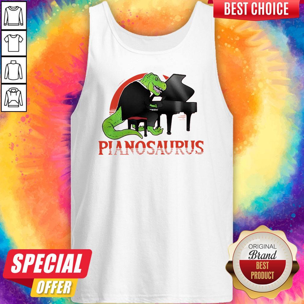 Top Pianosaurus White Best Shirt - Image 4