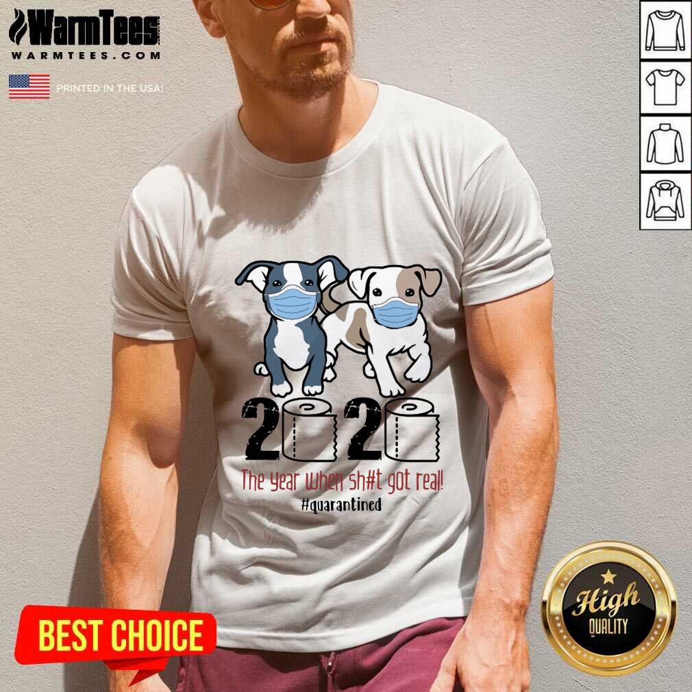 Top Pitbull Toilet Paper 2020 The Year When Shit Got Real Quarantined Shirt - Image 5