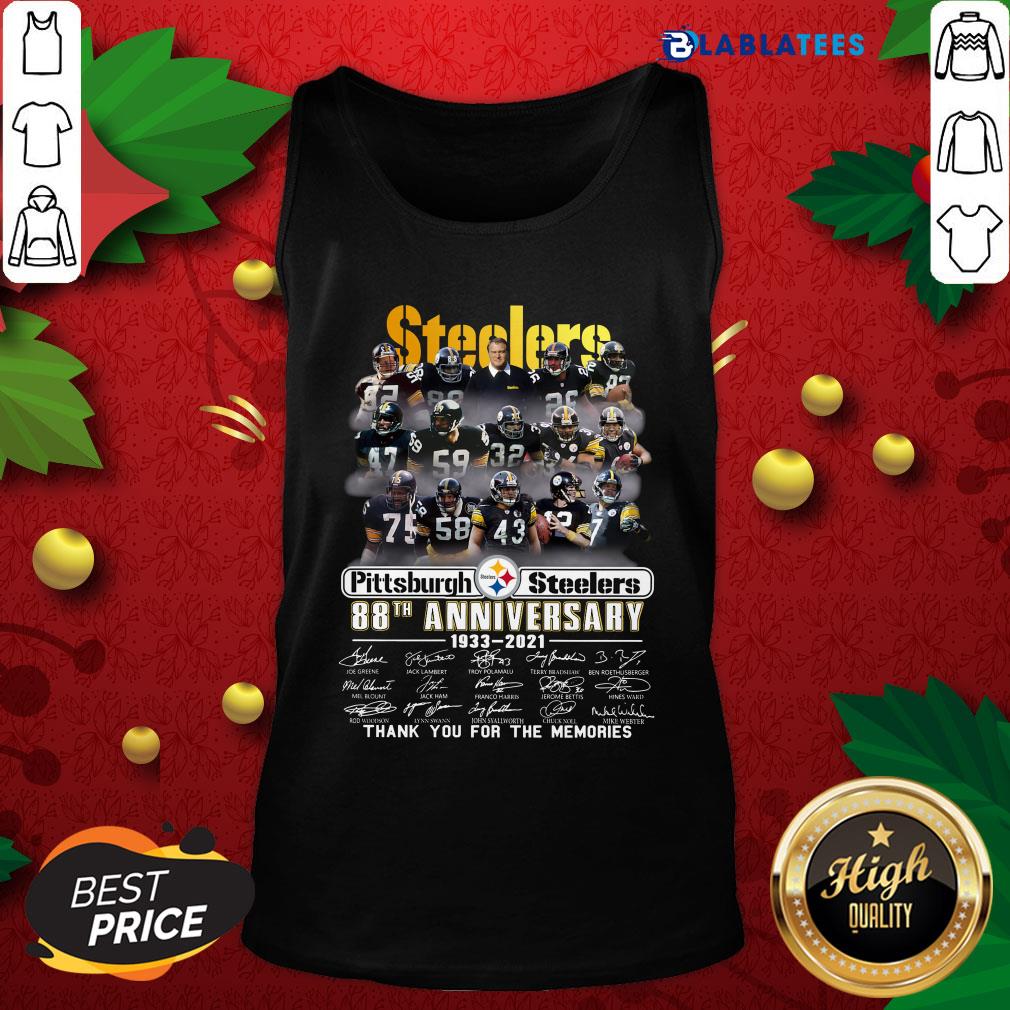 Top Pittsburgh Steelers 88th Anniversary 1923-2021 Thank You For The Memories Shirt - Image 4