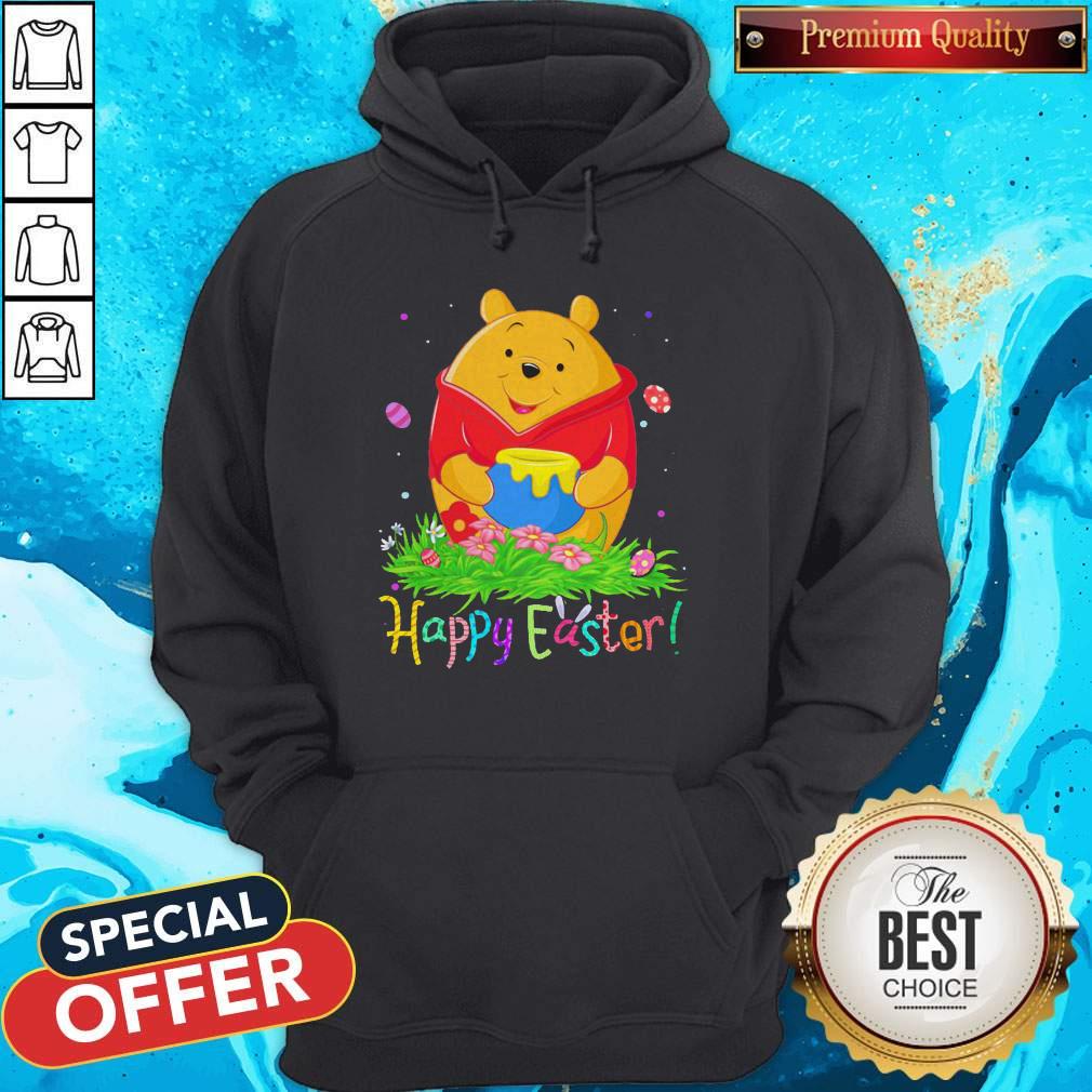 Top Pooh Easter Egg Happy Easter Shirt - Image 2