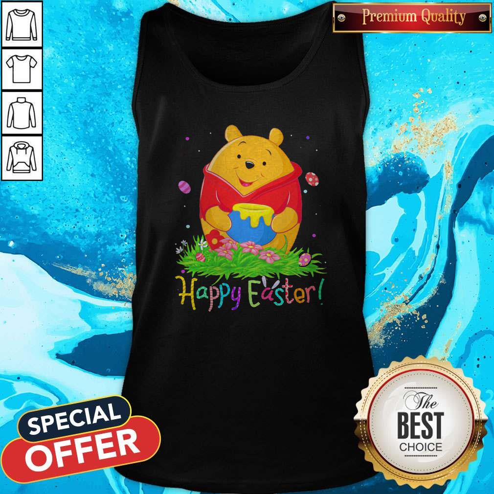 Top Pooh Easter Egg Happy Easter Shirt - Image 5