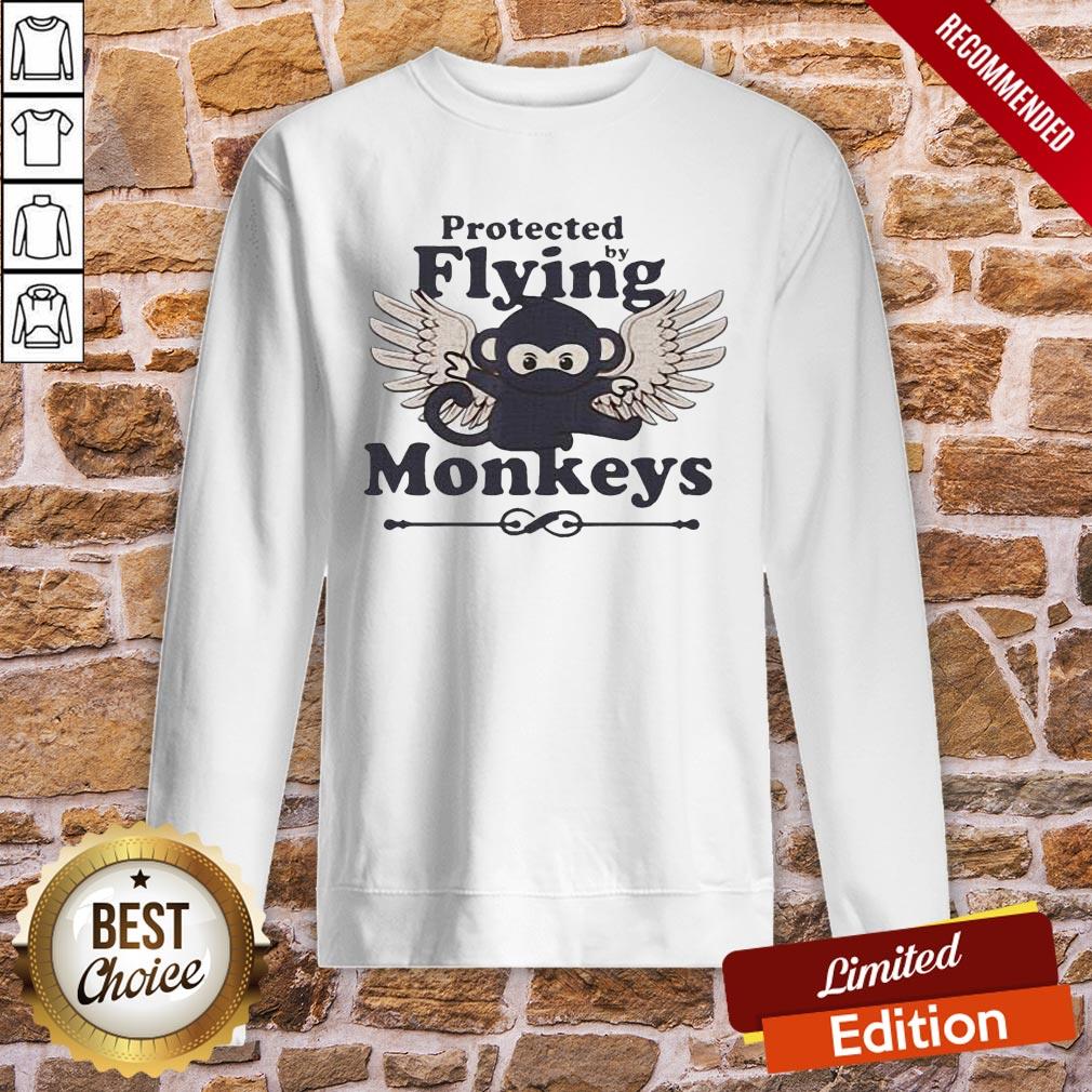 Top Protected By Flying Monkeys Ninja Shirt - Image 3