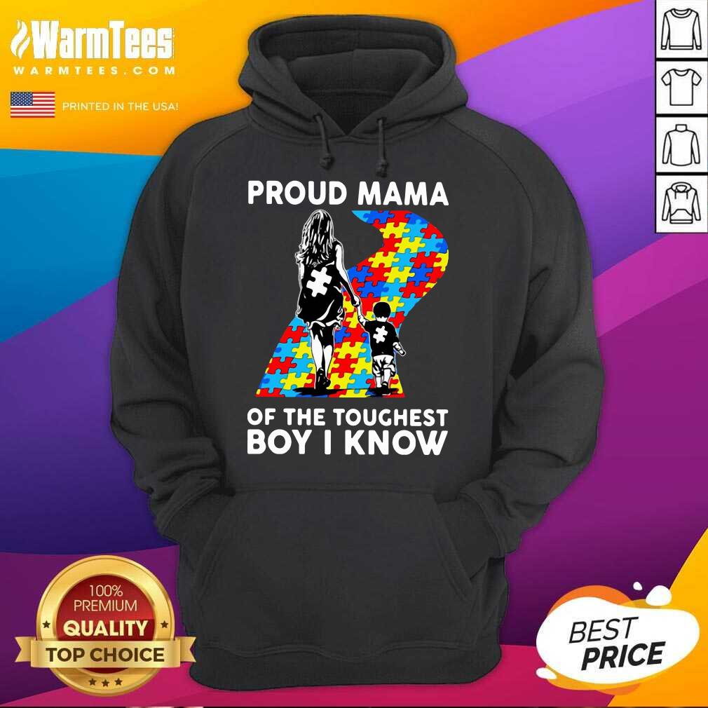 Top Proud Autism Mama Of The Toughest 5 Shirt - Image 5